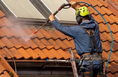 Démoussage et hydrofuge de toiture à Lamoura